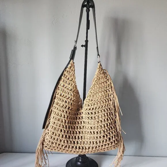 All Saints Large Crochet Bag "LIKE NEW" - Picture 3 of 16